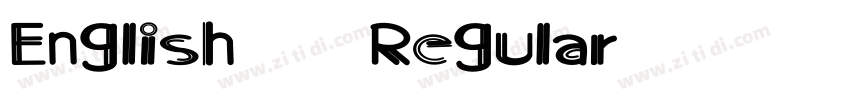 English 157 Regular字体转换 English 157 Regular字体转换